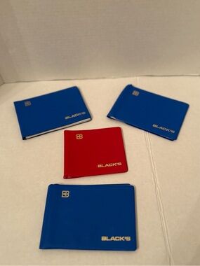 Vintage Blacks Blue and Red Photo Album Collection